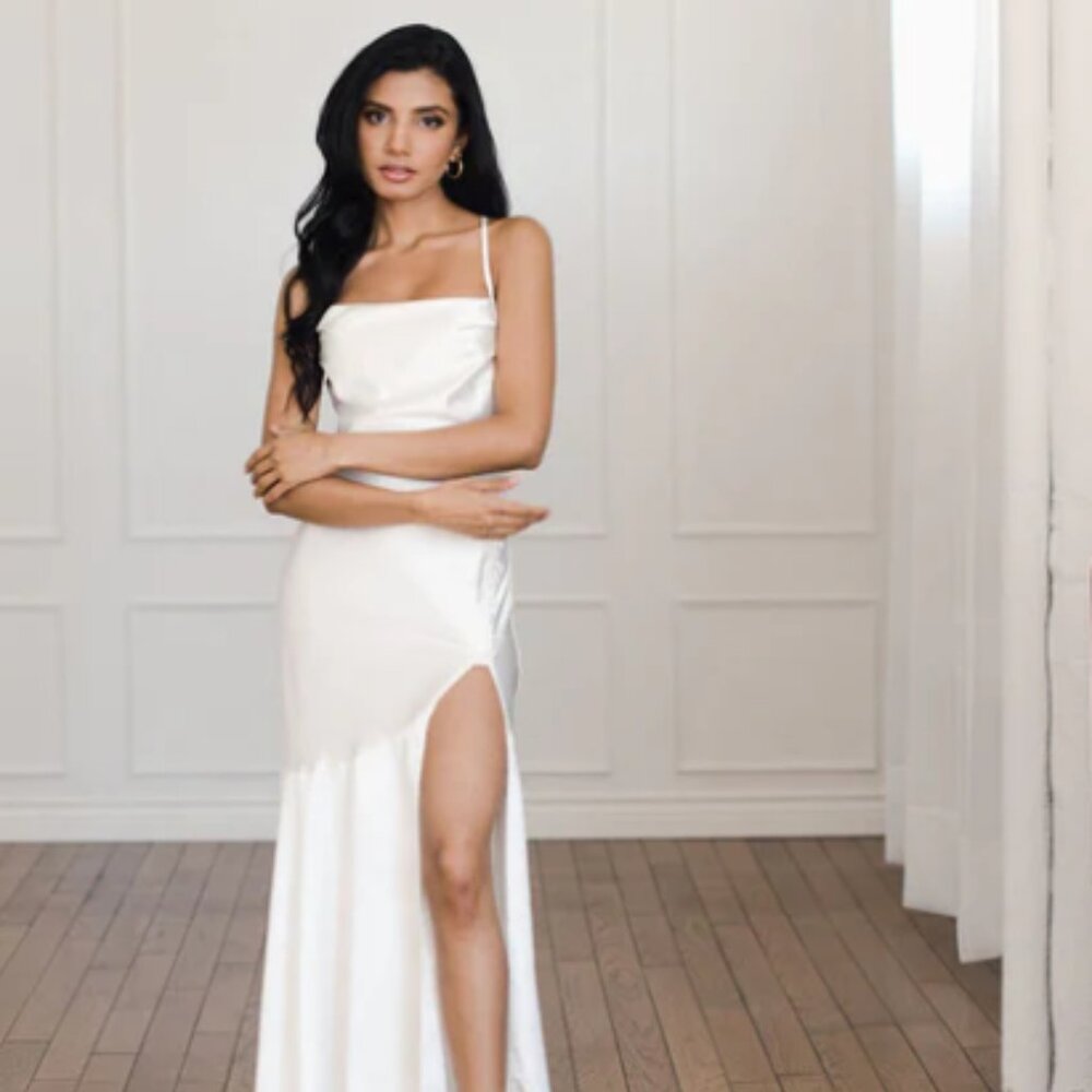 V. Chapman Isla Dress White